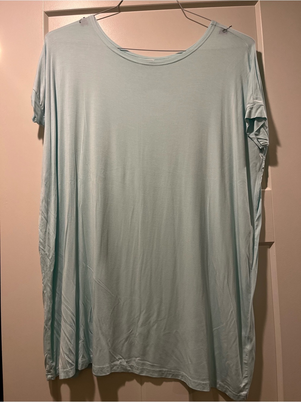Light Blue Women's Knit Tunic Top